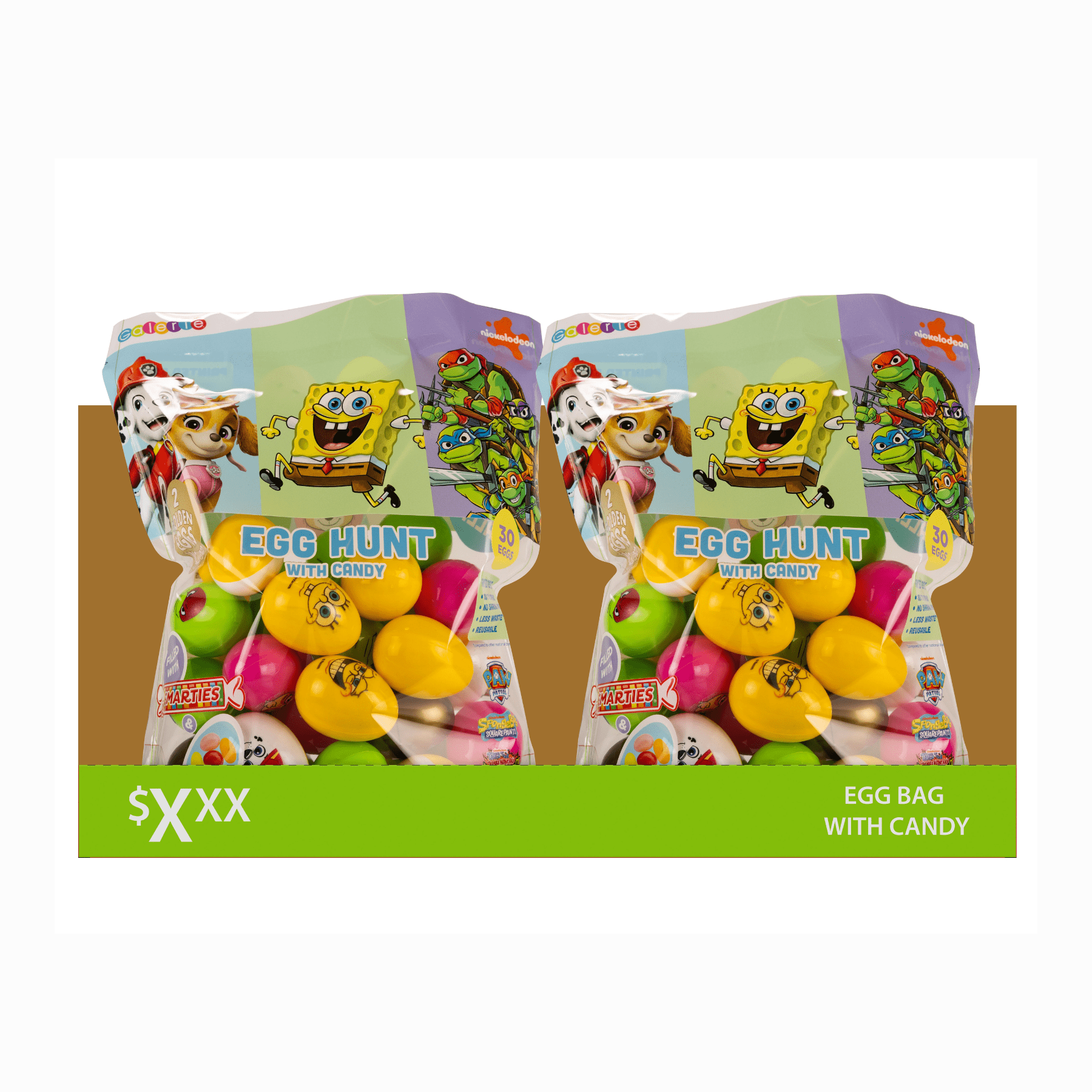 Nickelodeon mix 30ct egg bag with candy