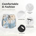 thumbnail image 6 of Lsque Animals Travel World Map Printed Women's Running Shorts with Liner Pockets,Elastic Quick Dry Workout Athletic Gym Yoga Shorts,Womens High Waist Shorts-Large, 6 of 9