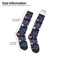 thumbnail image 2 of Vsdgher Pixel Heart Winter Knee Socks, High Socks Long Stretchy Sock Women Knee High Stocking, Long Socks for Women, 2 of 6