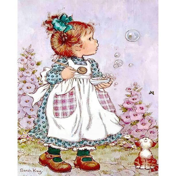 Diamond Painting (DB2062) 5D Square Cartoon kid Imagen de (A2374) 40x50cm Hugtrwg Para estrenar