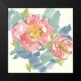 thumbnail image 2 of Paschke, Chris 12x12 Black Modern Framed Museum Art Print Titled - Peony in the Pink I on White, 2 of 5