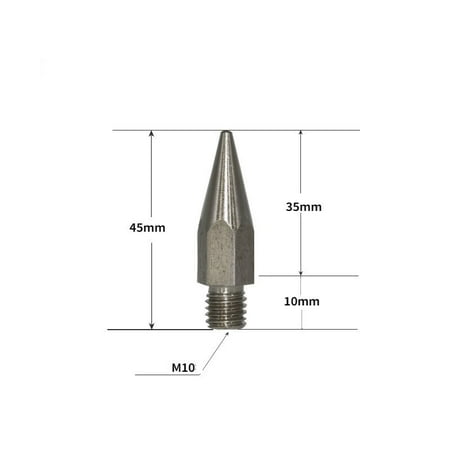 

Stainless steel M9.8mm Prisms pole replacement point fit for prisms pole
