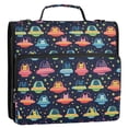 thumbnail image 5 of FORMRS Zipper Binder with Shoulder Strap 2-inch Ring 500 Sheet Capacity File Bag, Cartoon Space Cat, 5 of 5