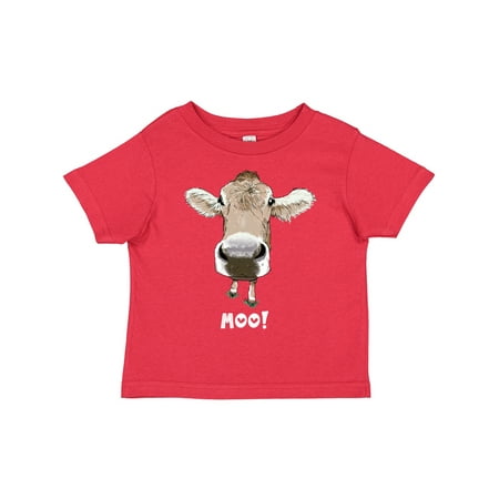 

Inktastic Moo! Cute Brown Holstein Cow Gift Toddler Boy or Toddler Girl T-Shirt