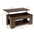 thumbnail image 2 of Costway Ascenseur Table Basse Table d'Appoint Moderne Compartiment de Rangement Caché, 2 of 9