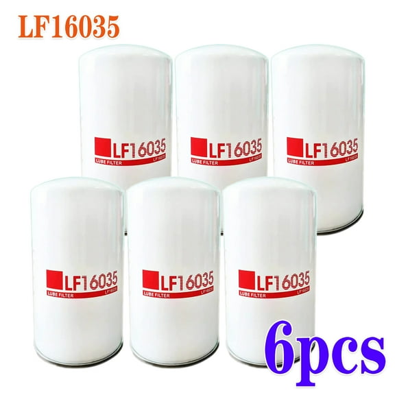 LF16035 Oil Filter For Dodge Ram Cummins 6.7L Engines Diesel Pack of 6