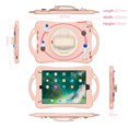 thumbnail image 2 of TECH CIRCLE iPad Mini 6 Case 8.3 Inch,iPad Mini 6th Generation Kids Case,360 Rotating Handle Stand Pencil Holder Hand Shoulder Strap Shockproof Kids Case for 2021 iPad Mini 8.3" 6th Gen, Pink, 2 of 14