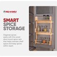 thumbnail image 3 of Rev-A-Shelf 18" Kitchen Cabinet Door Mounted 3-Shelf Storage Spice Rack, 4SR-18, 3 of 11