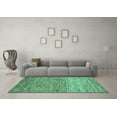 thumbnail image 3 of Ahgly Company Indoor Rectangle Oriental Turquoise Blue Modern Area Rugs, 5' x 7', 3 of 4