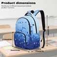 thumbnail image 7 of SEANATIVE Kids' School Backpack 17 Inch Large Capacity School Bag Book Bag Adjustable Shoulder Straps Casual Daypack for Elementary Middle School Boys Girls, Star Blue Gradient, 7 of 7