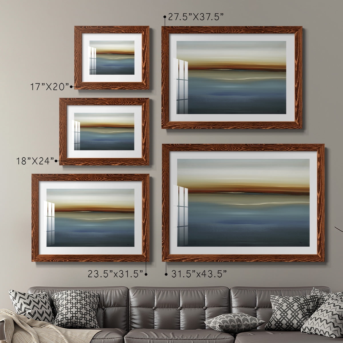 Beside the Blue II-Premium Framed Print - Ready to Hang