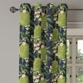 thumbnail image 3 of Ambesonne Botanical Grommet Curtain, Vintage Fruit Branches, 50"x96", Green Dark Blue and Peach, 3 of 5