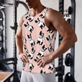 thumbnail image 5 of Fotbe French Bulldog1 Pattern Men's Quick Dry Workout Tank Top Gym Muscle Tee Fitness Bodybuilding Sleeveless T Shirt Breathable Workout Shirt-XX-Large, 5 of 9