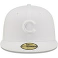thumbnail image 2 of Men's New Era Chicago Cubs White on White 59FIFTY Fitted Hat, 2 of 6