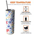 thumbnail image 6 of 20 OZ Stainless Steel Tumbler Travel Coffee Mugs with Straw,Thermal with Lids for Hot and Cold Drinks for School Camping, 6 of 7
