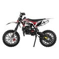 thumbnail image 3 of Wliqien 49cc 2-Stroke Kids Dirt Bike, Gas Power Motocross, Off Road Mini Motorcycle, Children Pocket Motorbike with Front Rear Disc Brakes, Pull Start, 3 of 7