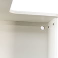 thumbnail image 2 of Noble House 68.9" Corner Bookshelf, 5-Tier L-Shaped Bookcase with Baffle & LED Lights, Space-Saving Design, White, 2 of 7