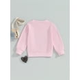 thumbnail image 4 of Bagilaanoe Toddler Baby Girl Boy Casual Sweatshirt Long Sleeve Letter Print Pullover 6M 12M 18M 24M 3T Kids Fall Loose Tee Tops, 4 of 7