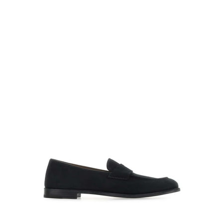 

Midnight blue suede loafers