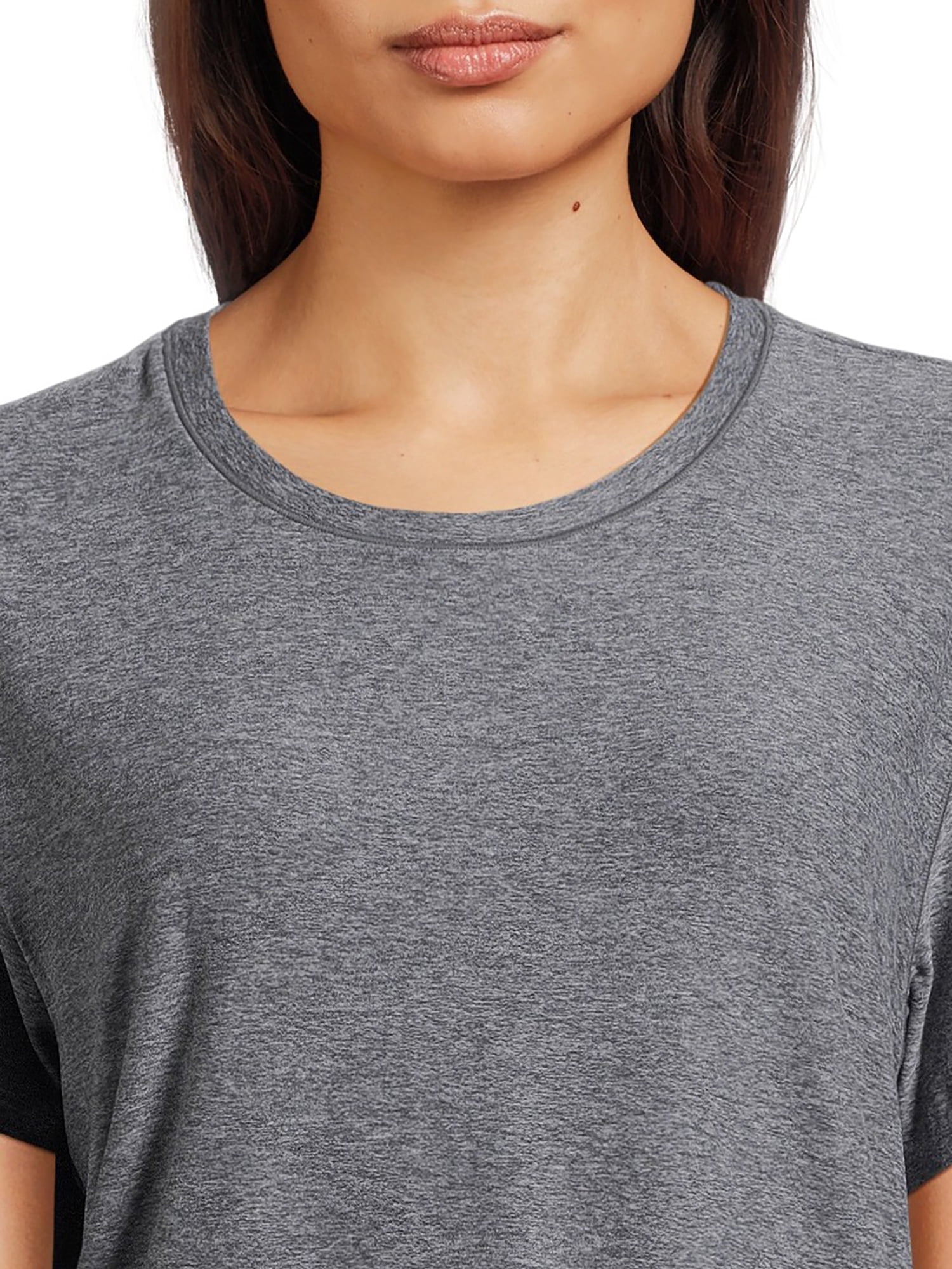 Athletic Works Women's and Women's Plus ButterCore Tee with Short Sleeves, Sizes XS-4X