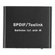 thumbnail image 2 of SPDIF/para TosLink Switcher Dispositivo de conmutación 3x1 con control remoto Conmutador de salida 3 en 1 100V-240V, 2 of 5
