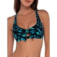 thumbnail image 3 of Printed Brandi Bralette Bikini Top Swimsuit, 3 of 6
