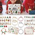 thumbnail image 2 of Calendario de Adviento de Navidad para niña, pulsera con tema navideño, joyería para Calendario de Adviento, Cuenta Atrás para calendario de Navidad, DIY, 2 of 4