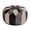 Black Grey, variant on Thgonwid Unstuffed 21*13 inch Vegan Leather Pouf, Brown