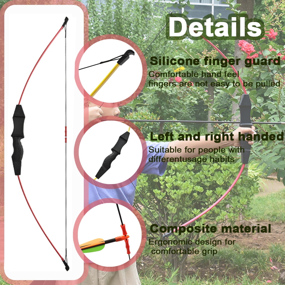 Runzkzy Youth's Direct Pull Training Bow and Arrow Outdoor Archery Competition Equipment Competitive Sports Bow and Arrow