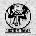 thumbnail image 4 of Craftnamesign Custom Nail Tech Metal Wall Art LED Light, Personalized Nail Tools Shop Name Sign, 4 of 5