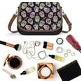 thumbnail image 6 of Sugar Skull Roses Designs Vintage Crossbody Bag for Women Medium Leather Hobo Bags Shoulder Bag Classic City Leather Satchels, 6 of 8
