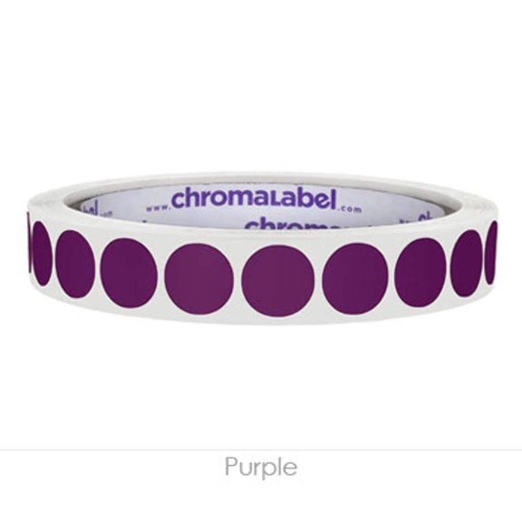 1/2" Removable Round, Color-Code Dots: 1,000/Roll