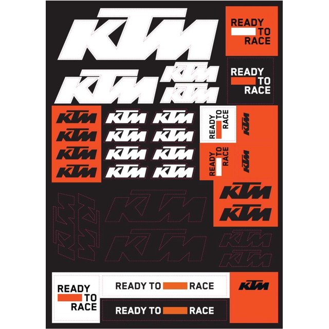 Hoja de pegatinas KTM Team Corporate Genuine 3PW210065800