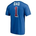 thumbnail image 3 of Men's Royal Philadelphia 76ers Number One Dad T-Shirt, 3 of 3