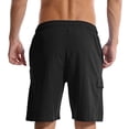 thumbnail image 6 of Thousandth Men's Casual Plus Size Comfortable Summer Drawstring Loose Elastic Waist Relaxed Pocket Breathable Athletic Shorts Gym Shorts, 6 of 9
