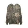 thumbnail image 4 of Futezty Women Camo Hoodies Print Oversized Long Sleeve Fall Sweatshirt Pullover with Kangaroo Pocket, 4 of 4