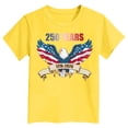 thumbnail image 5 of TOWED22 Kids American Flag Tops 4th of July Girls Shirts Patriotic Tee Tshirts Short Sleeve Holiday Outfit(Yellow,3-4 Y), 5 of 5