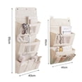 thumbnail image 5 of Joernso 1 Set Wall Hanging Bag Multiple Pockets Moisture Proof Home Organizer Closet Door Hanging Storage Pouch for Bedroom, 5 of 8