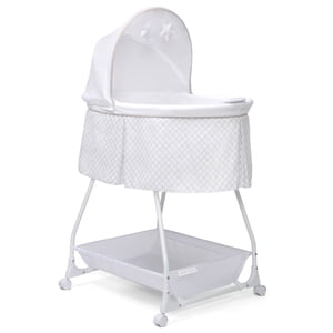 Delta Children Deluxe Soothing Dreams Bassinet, Grey