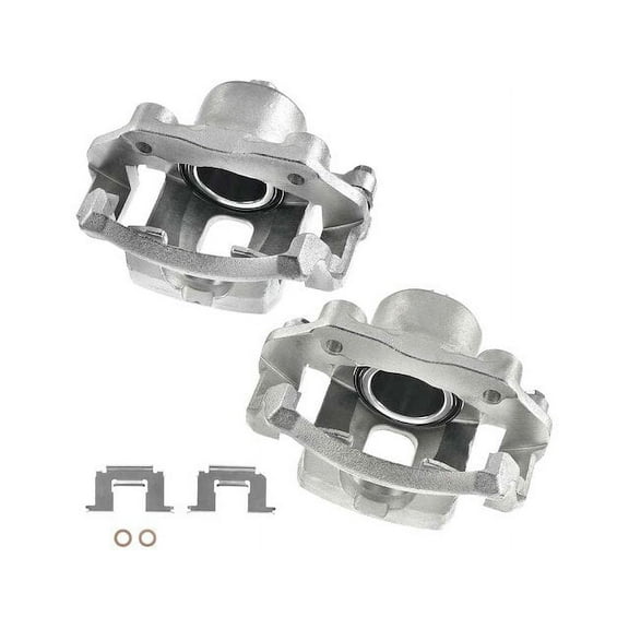 Front Brake Caliper Set - Compatible with 1986 - 1994 Nissan D21 1987 1988 1989 1990 1991 1992 1993