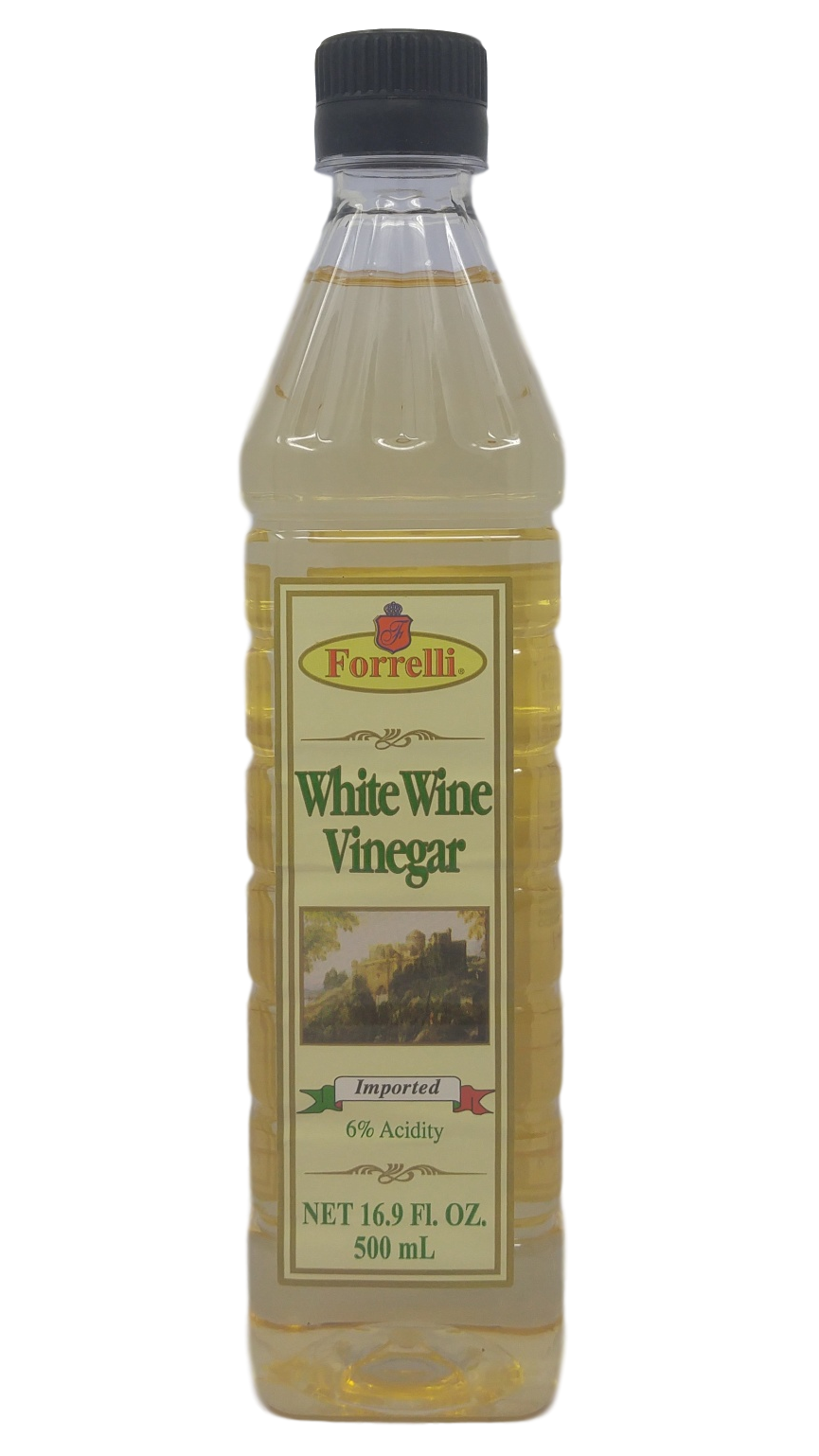 Forrelli White Wine Vinegar, 16.9 fl. oz., Plastic Bottle (12 Pack)