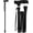 Black, variant on Folding Cane - Foldable Walking Cane with Adjustable Height - Collapsible and Lightweight - Soft Ergonomic Handle for Comfortable Grip - Portable Walking Stick for Mobility Aid