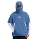 thumbnail image 4 of MHFRRA Chaqueta de Comercio Exterior con Capucha y Forro Grueso de Gran Tamaño Azul, 4 of 4
