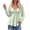 Green, variant on Women's Eyelet Babydoll Long Sleeve Top Drawstring Ruched Front Peplum Tees Puff Sleeve Trendy Going Out Shirts