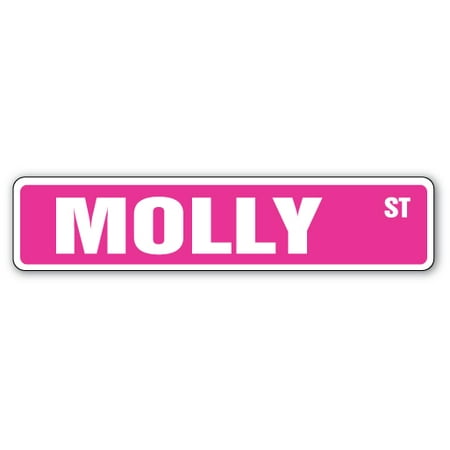Molly Metal - MOLLY Aluminum Street Sign Childrens Name Room Metal Sign | Indoor/Outdoor | 30