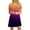 #1-Purple, variant on Women Short Sleeve Gradient Print Round Neck Ladies Loose Mini Dress