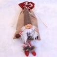 thumbnail image 3 of Bolsas de regalo de Navidad, muñeco sin rostro, bolsa de lino con cordón para dulces, adornos navideños para fiesta en casa, Navidad de Año Nuevo, 3 of 8