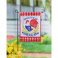 thumbnail image 2 of Proud to be an American Rooster Garden Quilted Flag, 2 of 3