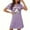 Purple, variant on Tnhcen Plus Size Women's Halloween Sleepwear Double-Sided Fleece Pajama Dresses S-2XL Soft Comfortable Home Wear with Stretch