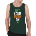 thumbnail image 2 of Get Your Irish On St. Patricks Day Celebration Design Men's Tank Top, 2 of 3